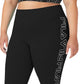 Legging Fila Logo 7/8 Feminina Preta Tamanho 2X