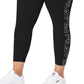 Legging Fila Logo 7/8 Feminina Preta Tamanho 2X
