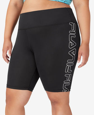 Fila Women's Logo Bike Shorts Black Size 2X