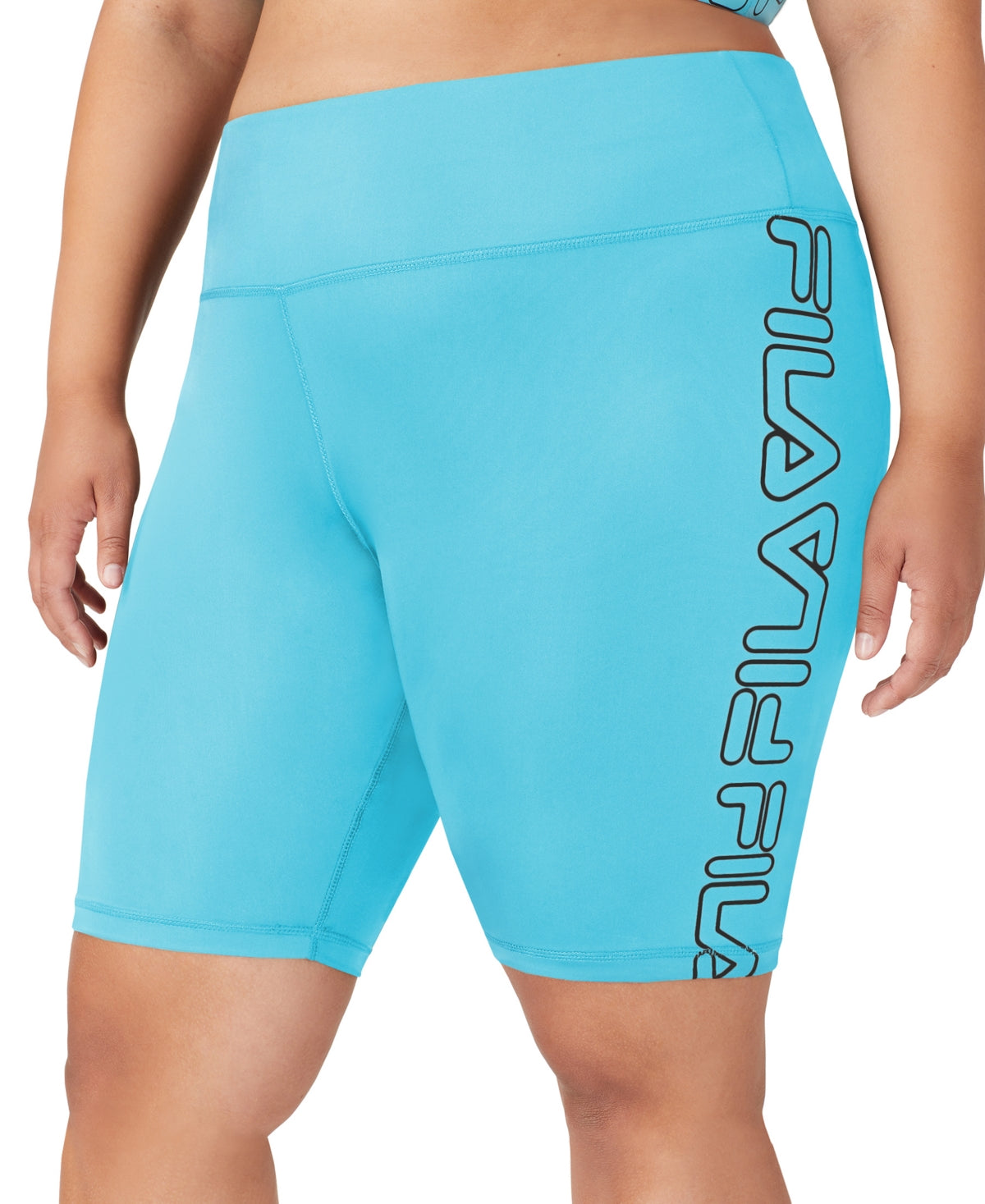 Calções de ciclismo Fila Logo Feminino Azul Tamanho 2X