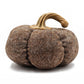 Set of 3 Plush Fabric Pumpkins in Brown