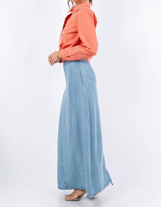 Paparazzi - Saia longa jeans Tencel - Comprimento 37"