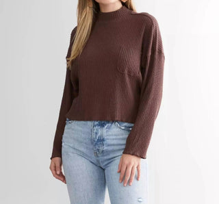 Billabong - Top curto boxy de malha canelada