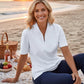 Katherine Way - Bayside Short Sleeve Polo Top