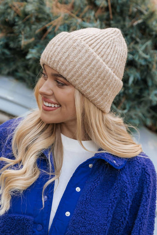 Free People - Gorro canelado mesclado Harbor
