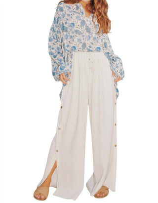 Scandal Italy - Cassia Cotton Wide Leg Pants