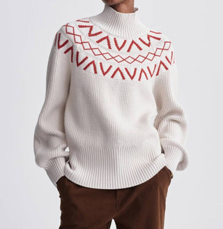 Varley - Suéter de malha Marcie Fairisle Yoke