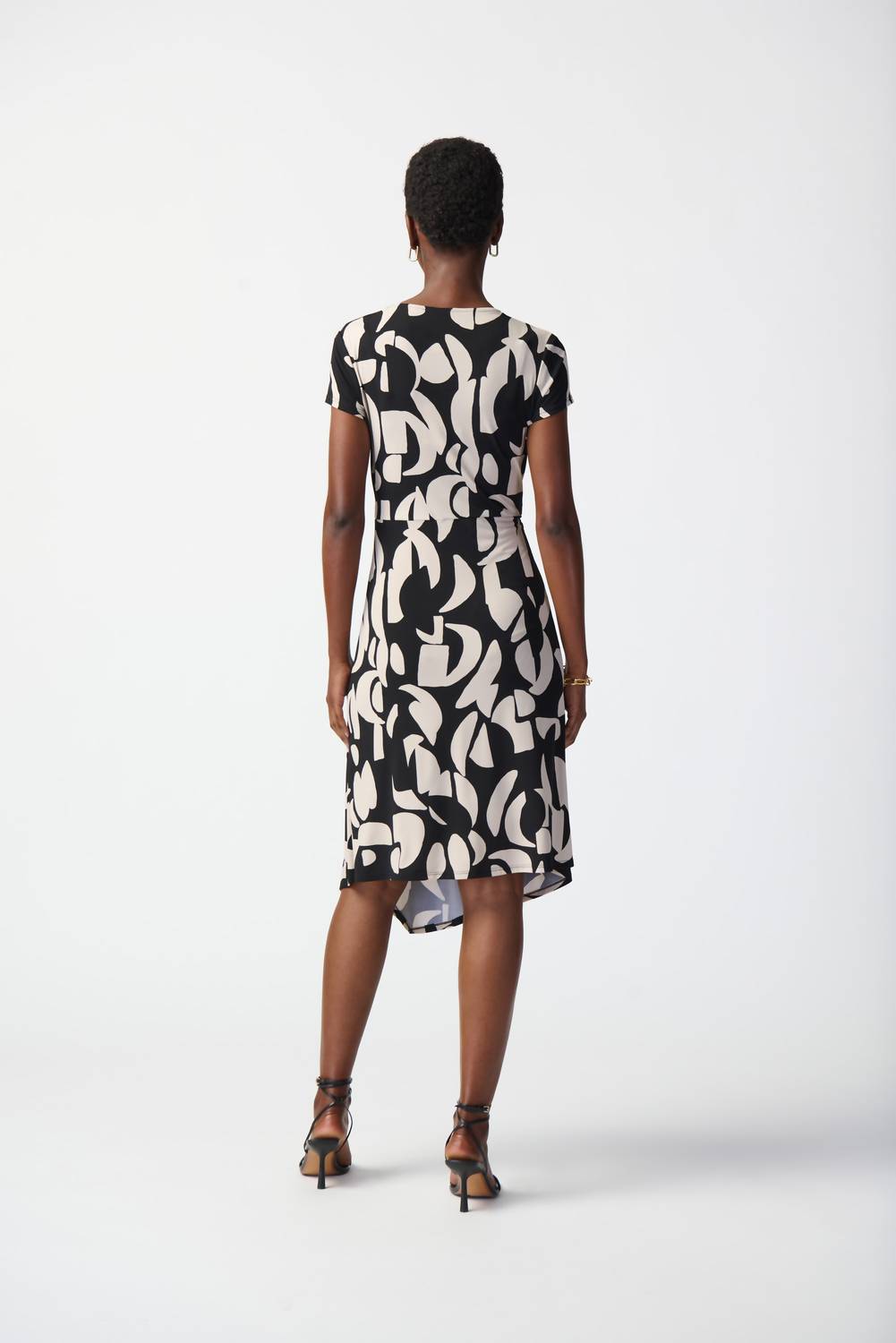 Joseph Ribkoff - Geometric Wrap Front Dress