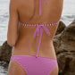 Malibutique - Summer Stripes Halter Bikini Top