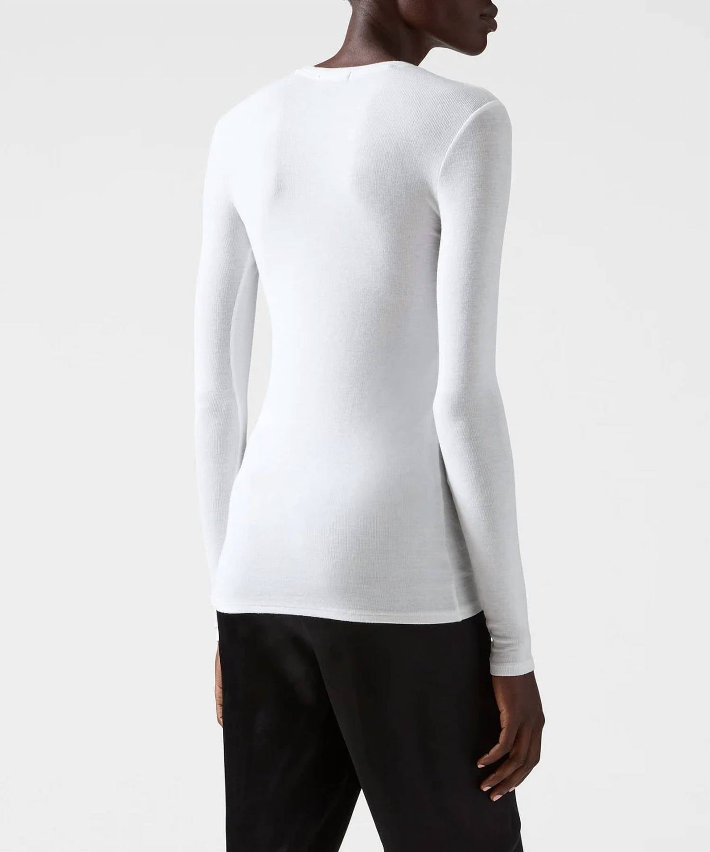 Atm - Modal Rib Long Sleeve Crew Tee Top