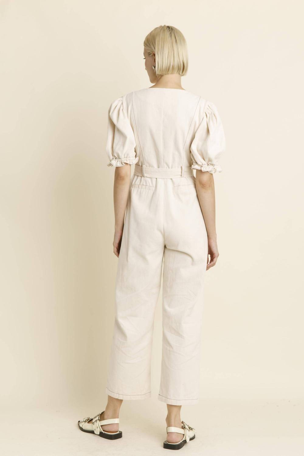 Aureum - Contrast Stitch Jumpsuit