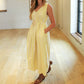 Soulofmu - Glow Drawstring V-neck Maxi Dress