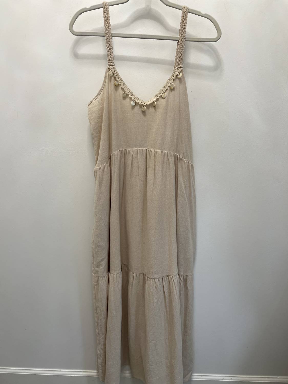 Apricot - Shell Detail Midmaxi Dress