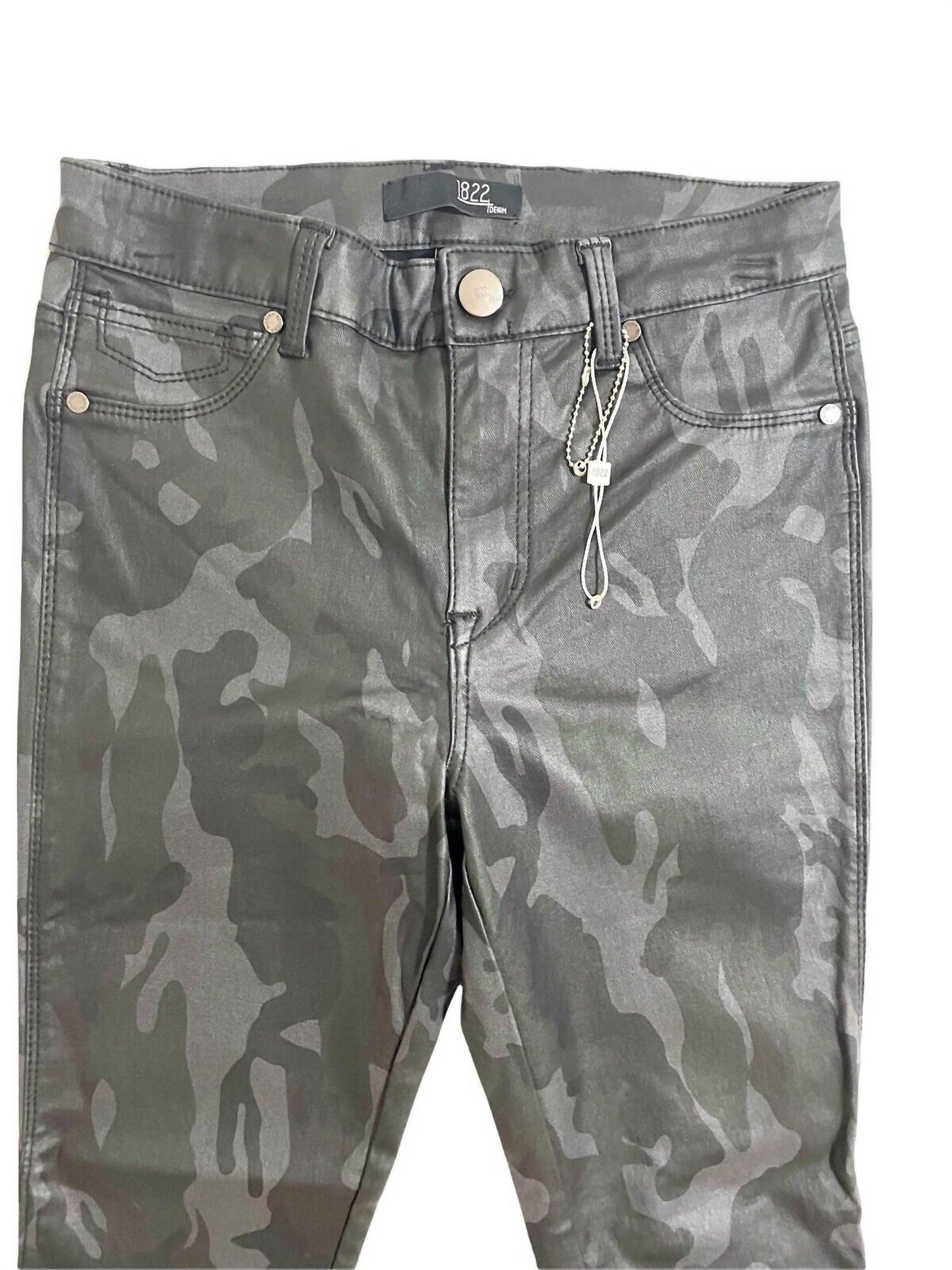 1822 Denim - Women's Camo Coated Skinny Ankle Jeans