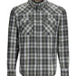 Simms Men's Brackett Long Sleeve Button Up Shirt Small Clover Plaid