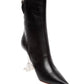Amina Muaddi - Women's Giorgia Croc Leather Mid-calf Boots