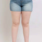 Trendsi - Judy Blue Full Size High Waist Star Seam Detail Denim Shorts Plus Size