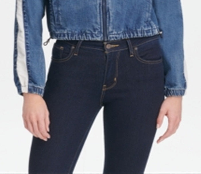 Jaqueta jeans feminina Levi's Coaches Track Jacket azul tamanho grande