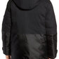 Parka masculina Marc New York Mix Media com capuz removível, preta, tamanho médio