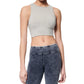 Calça jeans feminina Marc New York, comprimento total, em malha, azul, tamanho médio