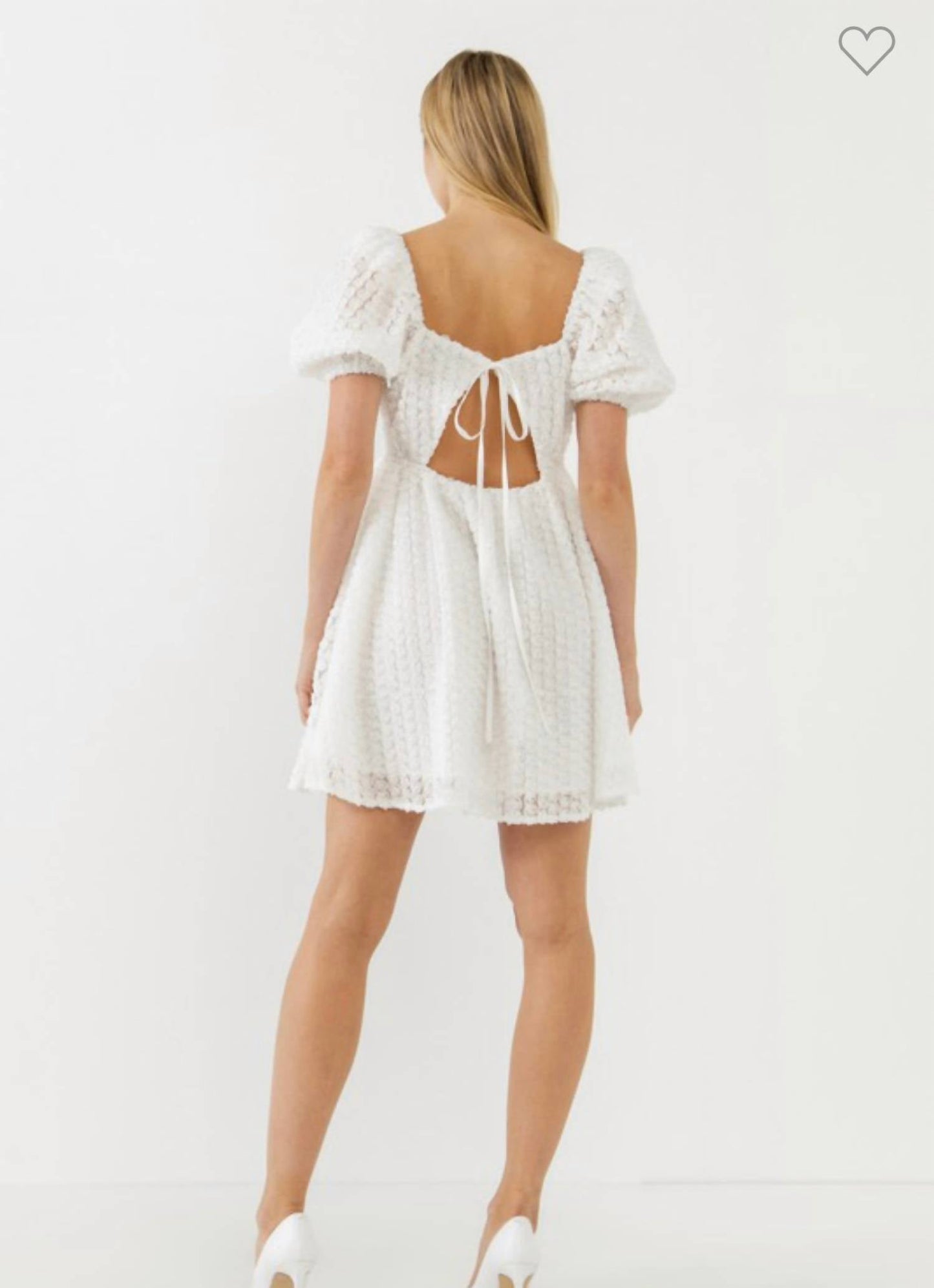 2.7 August Apparel - 3D Floral Dress