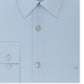 Camisa social masculina Calvin Klein Slim Fit com gola flexível elástica, azul, tamanho 15,5 x 34-35