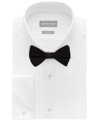 Camisa social masculina Michael Kors com punho francês e sem ferro, branca, tamanho 14,5 x 32 x 33