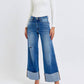 Judy Blue - Retro Wide Leg With Cuff Jeans