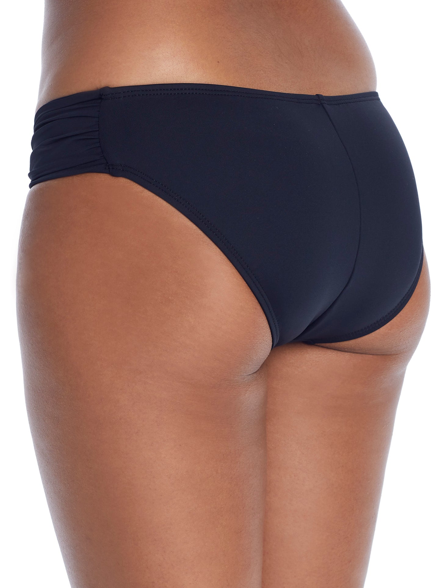 Calcinha de biquíni hipster feminina La Blanca Island Goddess preta, tamanho 4