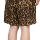 Amiri - Printed Leopard Fleece Shorts