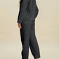Trendsi - Double Take Full Size Texture Round Neck Long Sleeve Top and Pants Set