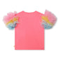 Billieblush - Girls Happy Girl Ruffle Tulle Sleeves Tee