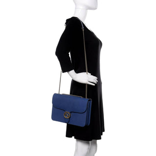 Gucci - Women's Dollar Interlocking Gg Leather Medium Chain Shoulder Bag