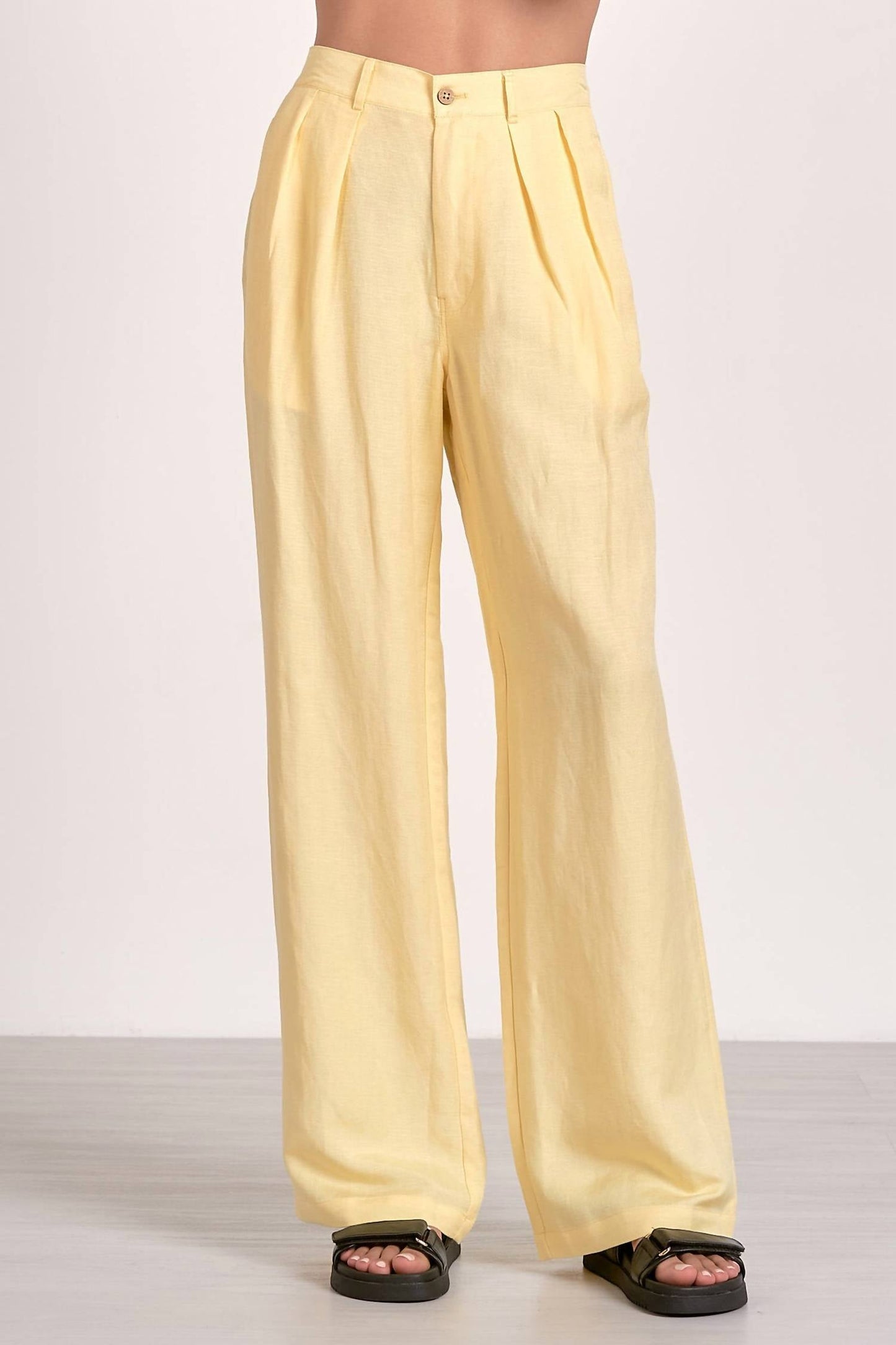 Elan - Linen Pleated Pants