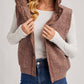 Bluivy - Button Down Sherpa Fleece Quilted Hood Vest