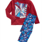 Conjunto de pijama Max &amp; Olivia Big Boy's 2 peças Train Like A Beast vermelho tamanho G