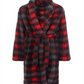 Robe xadrez falso Sherpa Max &amp; Olivia Little &amp; Big Boy's, tamanho X-G, vermelho