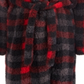 Robe xadrez falso Sherpa Max &amp; Olivia Little &amp; Big Boy's, tamanho X-G, vermelho