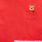 Conjunto de pijama Max &amp; Olivia Big Girl com 3 peças, blusa de rena, shorts e meias de pele sintética, vermelho, tamanho pequeno