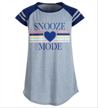 Camisola raglan com estampa gráfica para meninas Max &amp; Olivia Little &amp; Big, cinza, tamanho P/6-6X