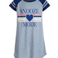 Camisola raglan com estampa gráfica para meninas Max &amp; Olivia Little &amp; Big, cinza, tamanho M (7-8)