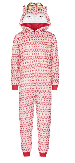 Camisa de rena para meninas grandes Max &amp; Olivia, tamanho médio, vermelha