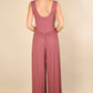 Very J - Casual Ribbed Knit Sleeveless Jumpsuit