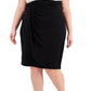 Vestido tubinho de renda com blocos de cores da Connected Women, preto, tamanho 18W