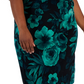 Vestido tubinho popover estampado feminino conectado, verde, tamanho 20W