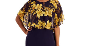 Vestido tubinho popover feminino conectado, amarelo, tamanho 10, pequeno