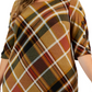 Vestido tubinho feminino Connected com decote redondo e manga 3/4, marrom, tamanho 24W