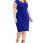 Vestido feminino com aba lateral azul tamanho pequeno pequeno