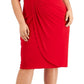 Vestido feminino com aba lateral vermelho tamanho 18W da Connected