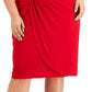 Vestido feminino com aba lateral vermelho tamanho 18W da Connected